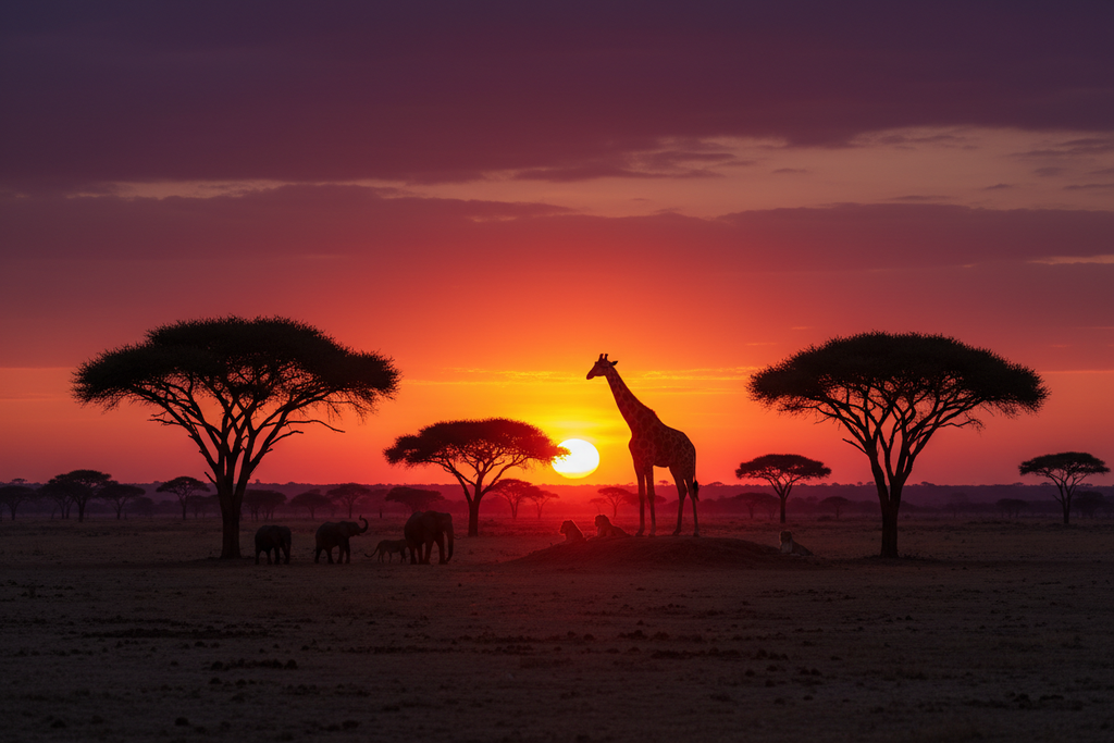 Giraffe Silhouette