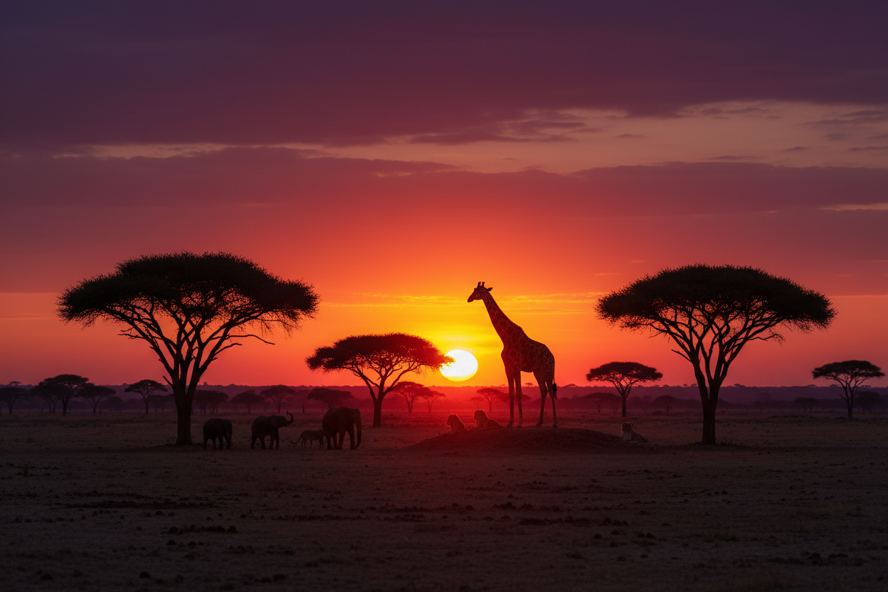 Giraffe Silhouette