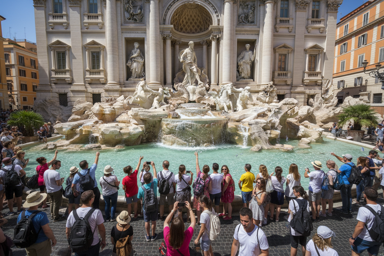Trevi Fountain Rome Italy