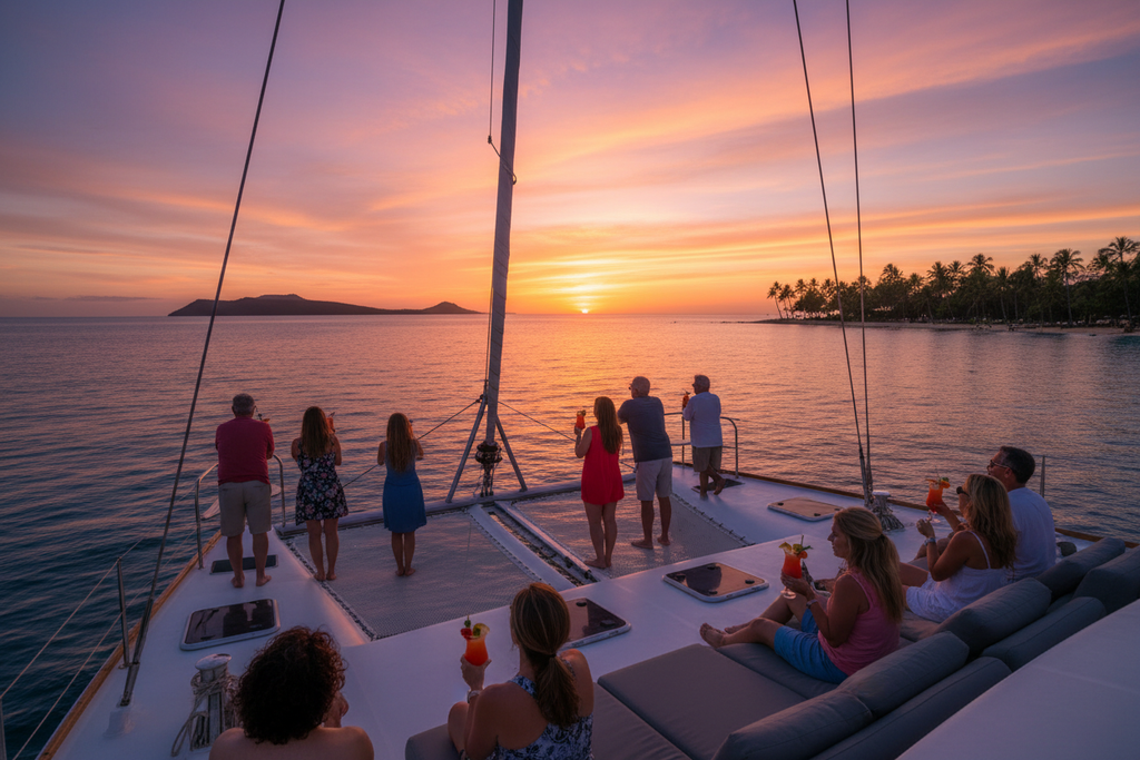 Catamaran sunset cruise Hawaii