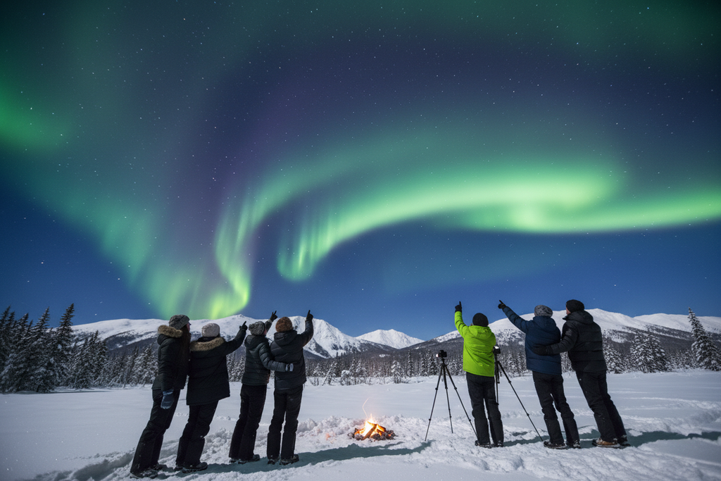 Northern Lights Yukon Canada