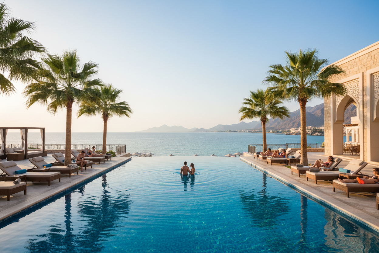 Luxury resort pool