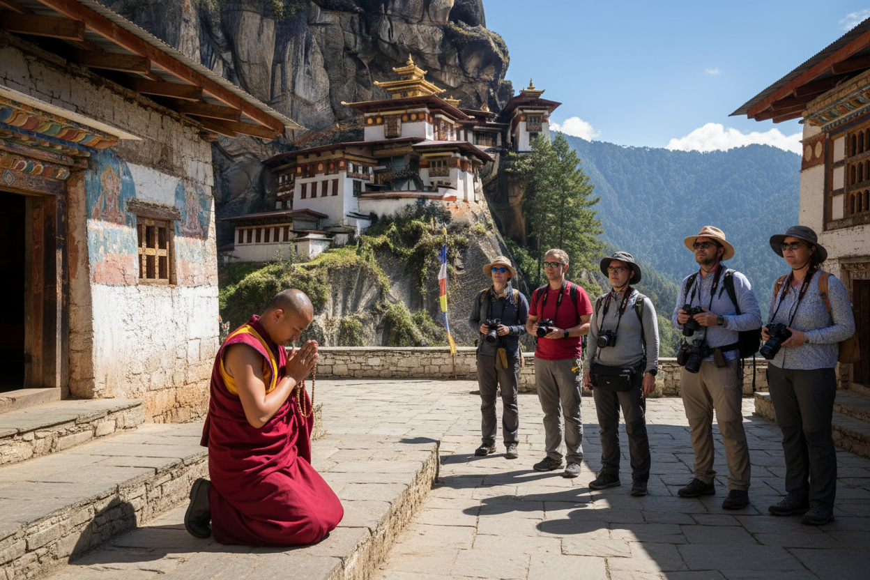 Monk & Tourists
